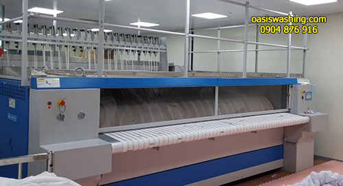 máy là lô công nghiệp thương hiệu HS Cleantech sản xuất tại Hàn Quốc